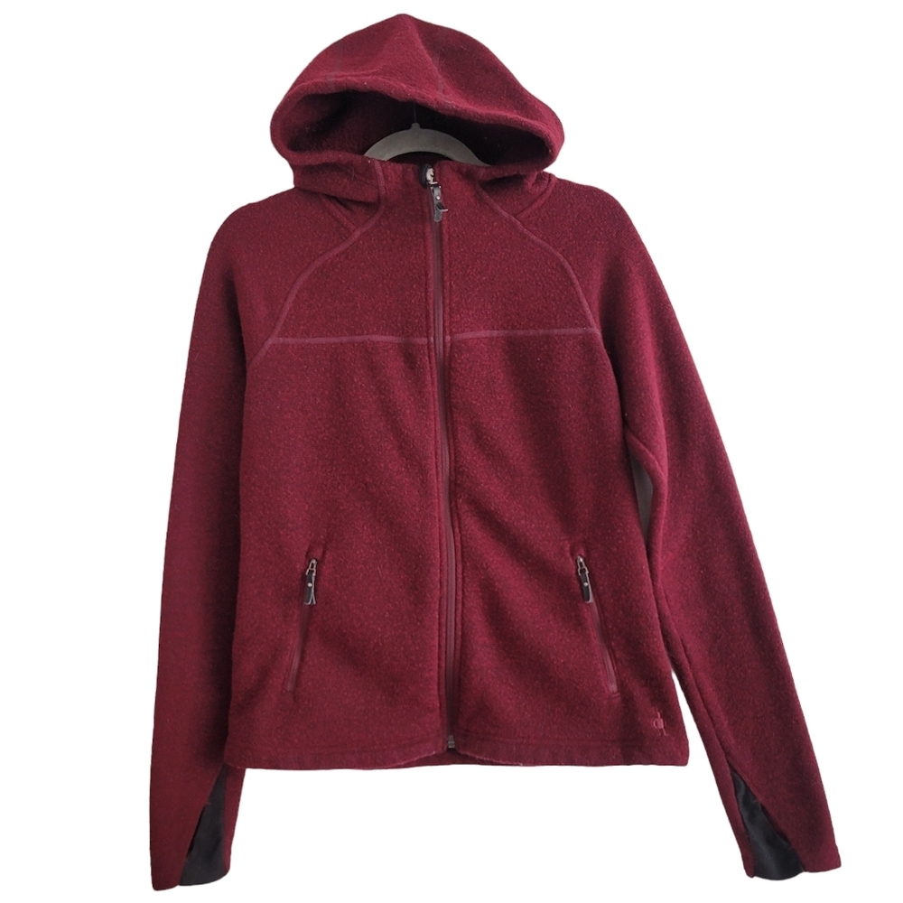 Smartwool Women Small Hudson Trail Full Zip Fleece Sweater Jacket Wool Blend